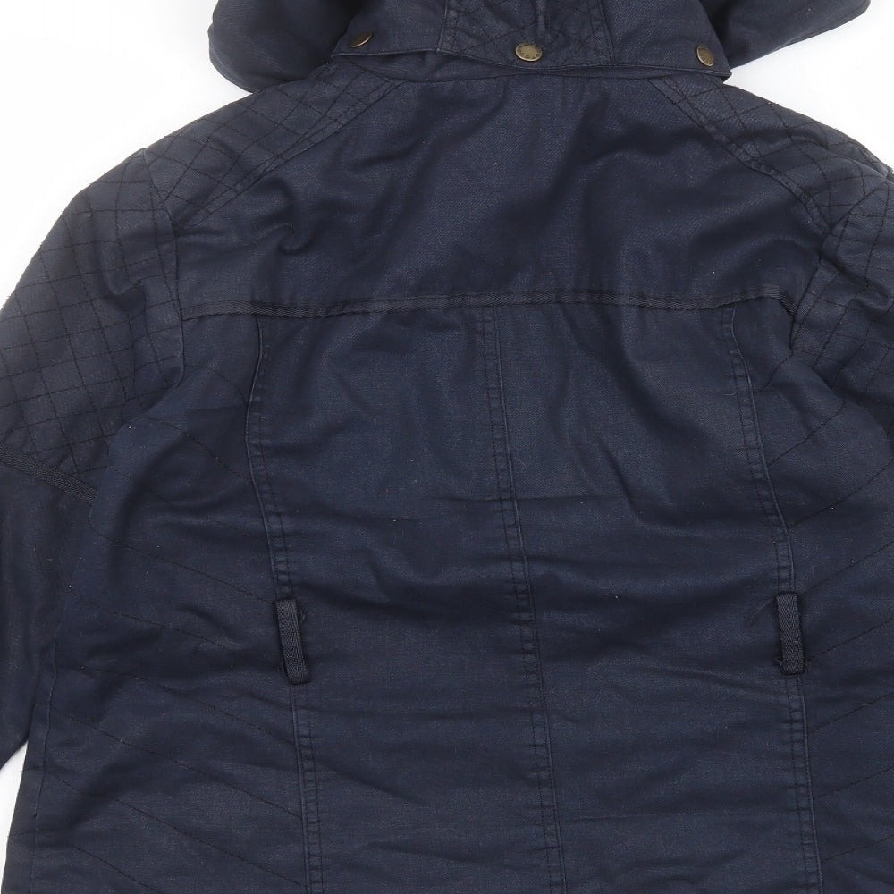 MANTARAY PRODUCTS Womens Blue   Parka Coat Size 16