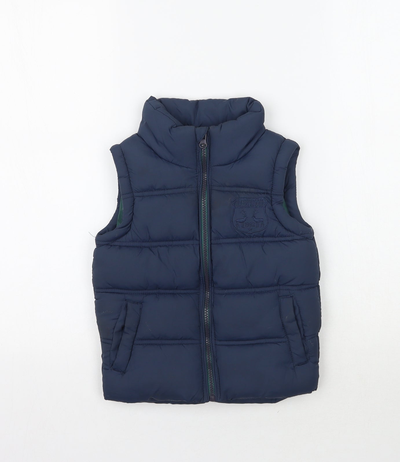 Rebel Boys Blue   Gilet Jacket Size 4-5 Years