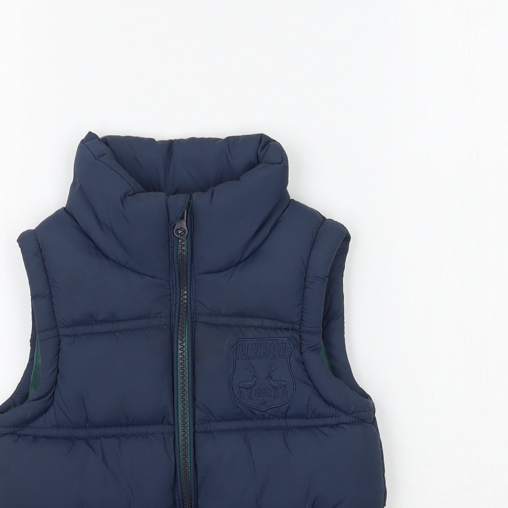 Rebel Boys Blue   Gilet Jacket Size 4-5 Years