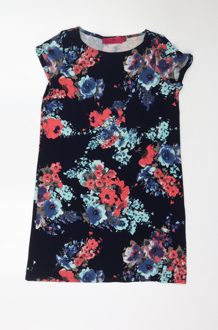 Boohoo Womens Multicoloured Floral Mini Size 10