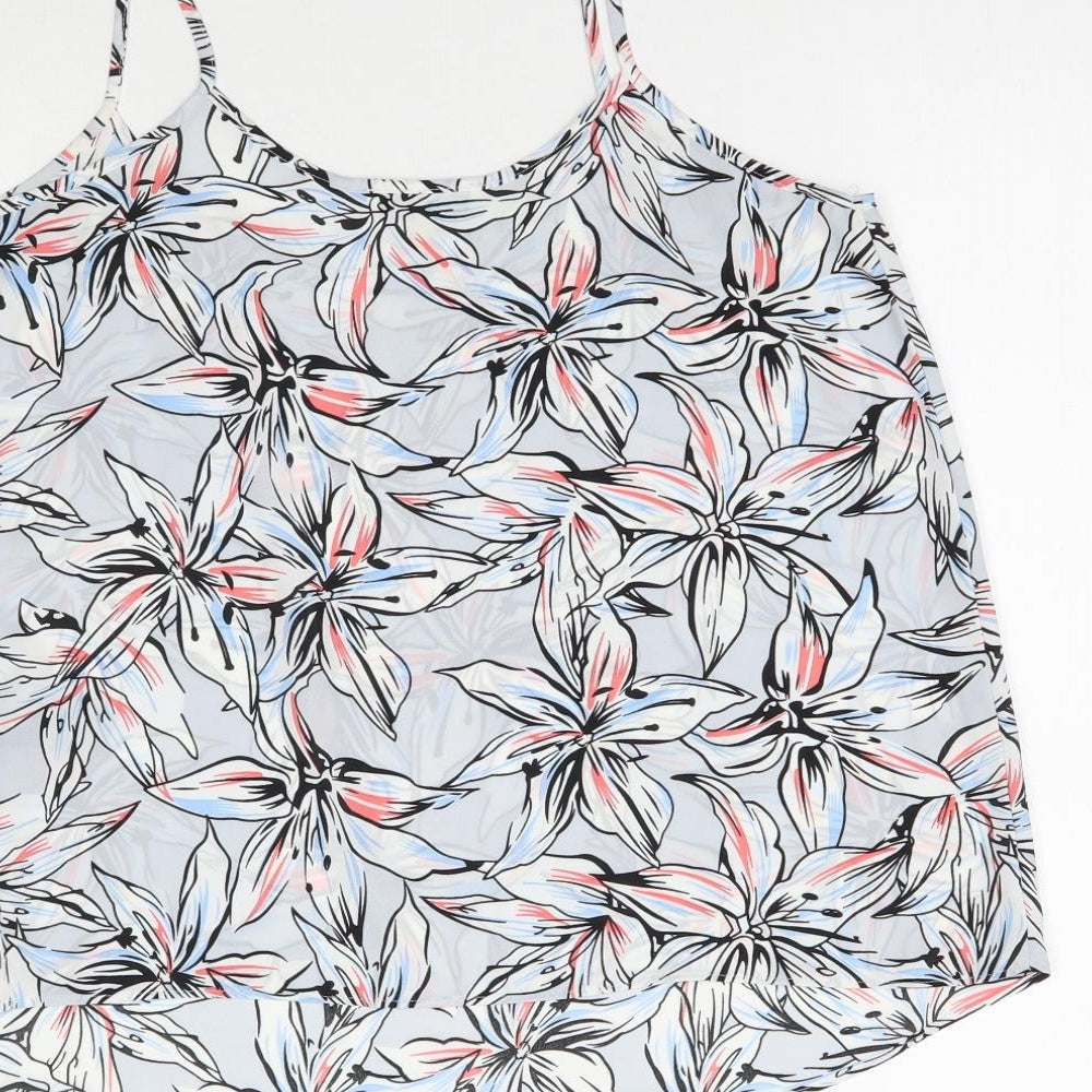 Matalan Womens Multicoloured Floral  Camisole Blouse Size 12