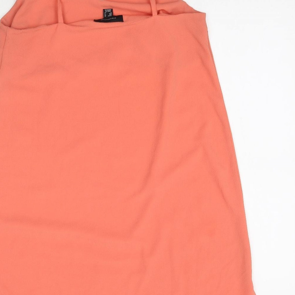 Atmosphere Womens Orange   Slip Dress  Size 10  - Long top / short dress