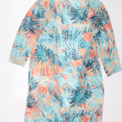 Boohoo Womens Multicoloured Floral  Cardigan Jumper Size S  - Light cover up