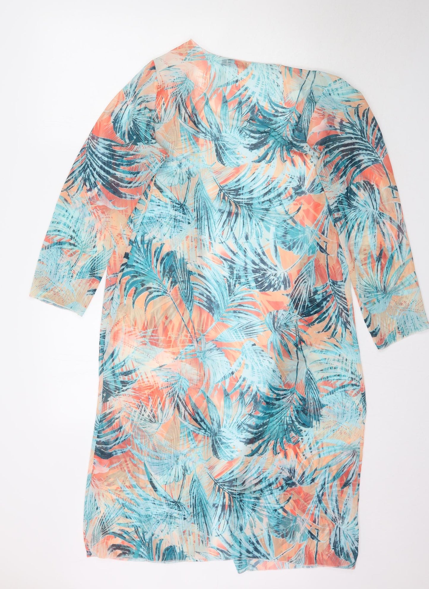 Boohoo Womens Multicoloured Floral  Cardigan Jumper Size S  - Light cover up