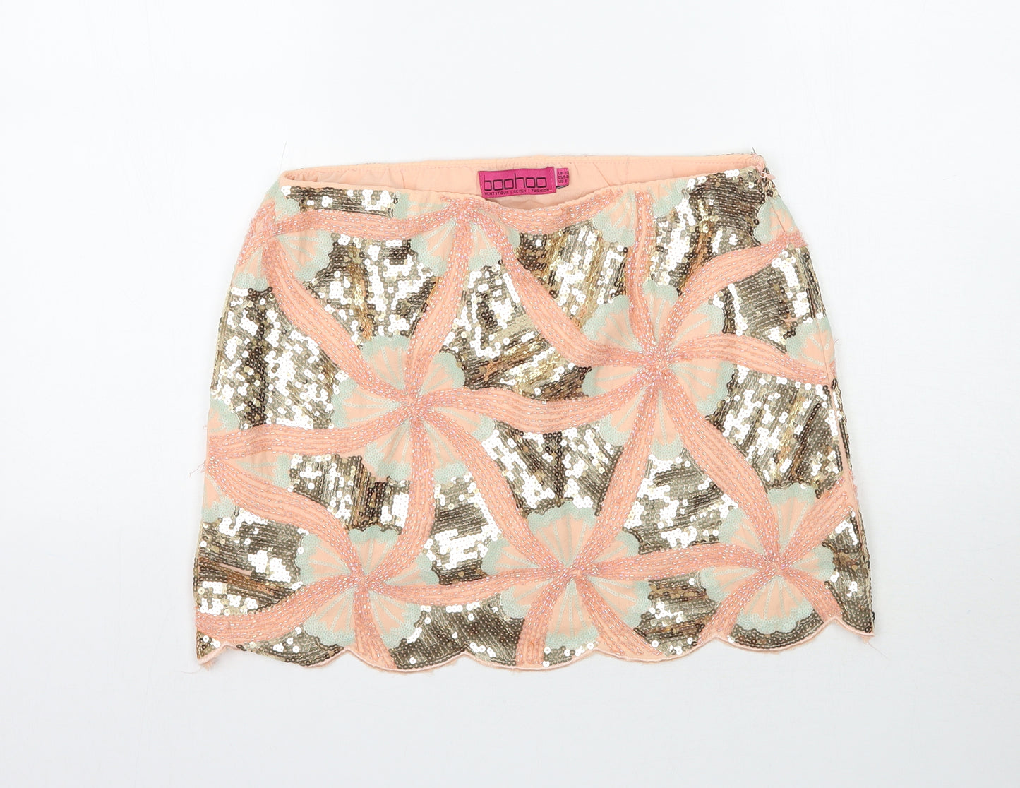 Boohoo Womens Multicoloured   Mini Skirt Size 12