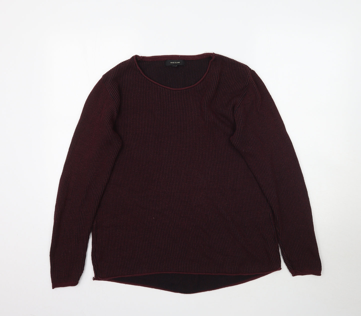 River Island Mens Red   Pullover Jumper Size L