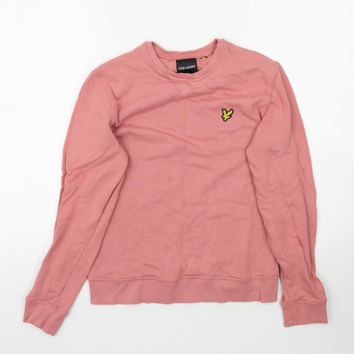 Lyle & Scott Mens Pink   Pullover Sweatshirt Size XS