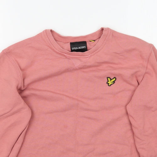 Lyle & Scott Mens Pink   Pullover Sweatshirt Size XS