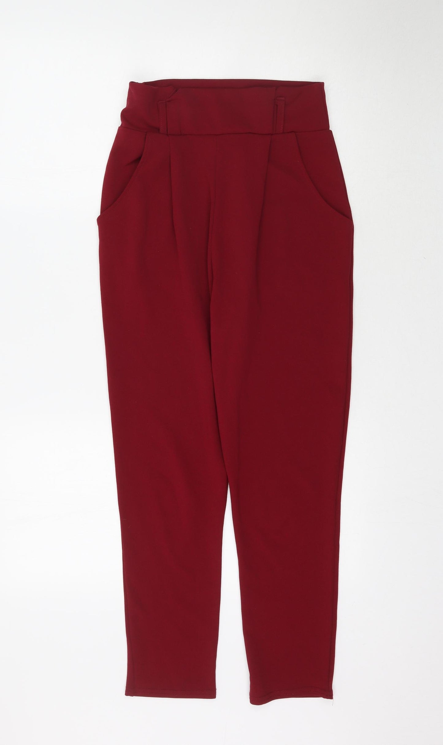 Parisian Womens Red   Trousers  Size 8 L26 in