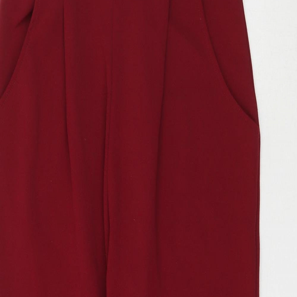 Parisian Womens Red   Trousers  Size 8 L26 in