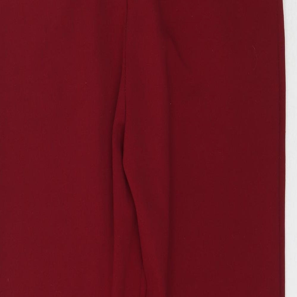 Parisian Womens Red   Trousers  Size 8 L26 in