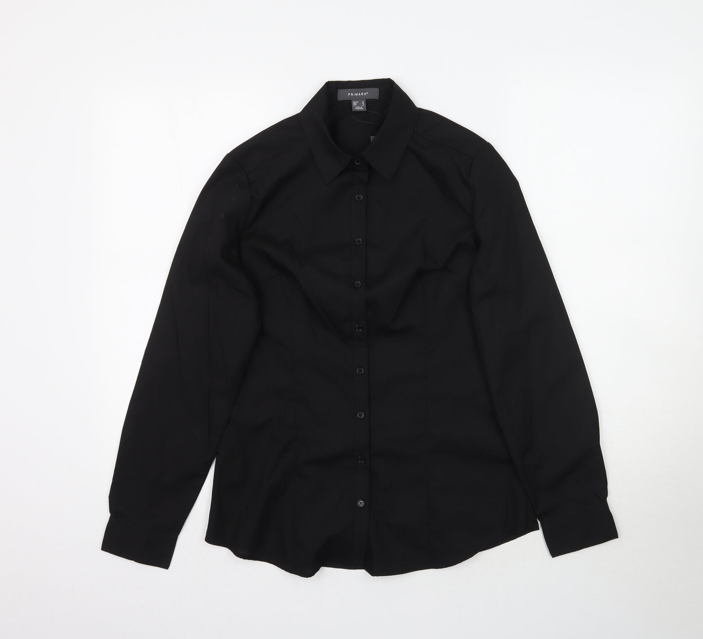 Primark Womens Black   Basic Button-Up Size 10