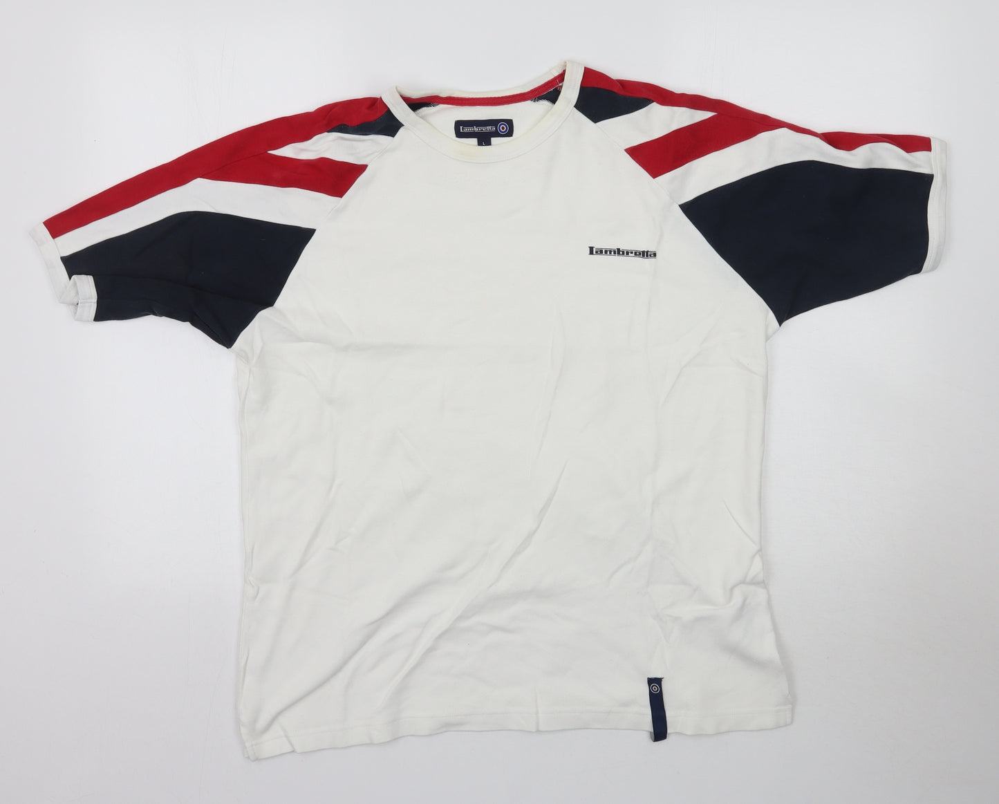 Iambretta Mens White    T-Shirt Size L