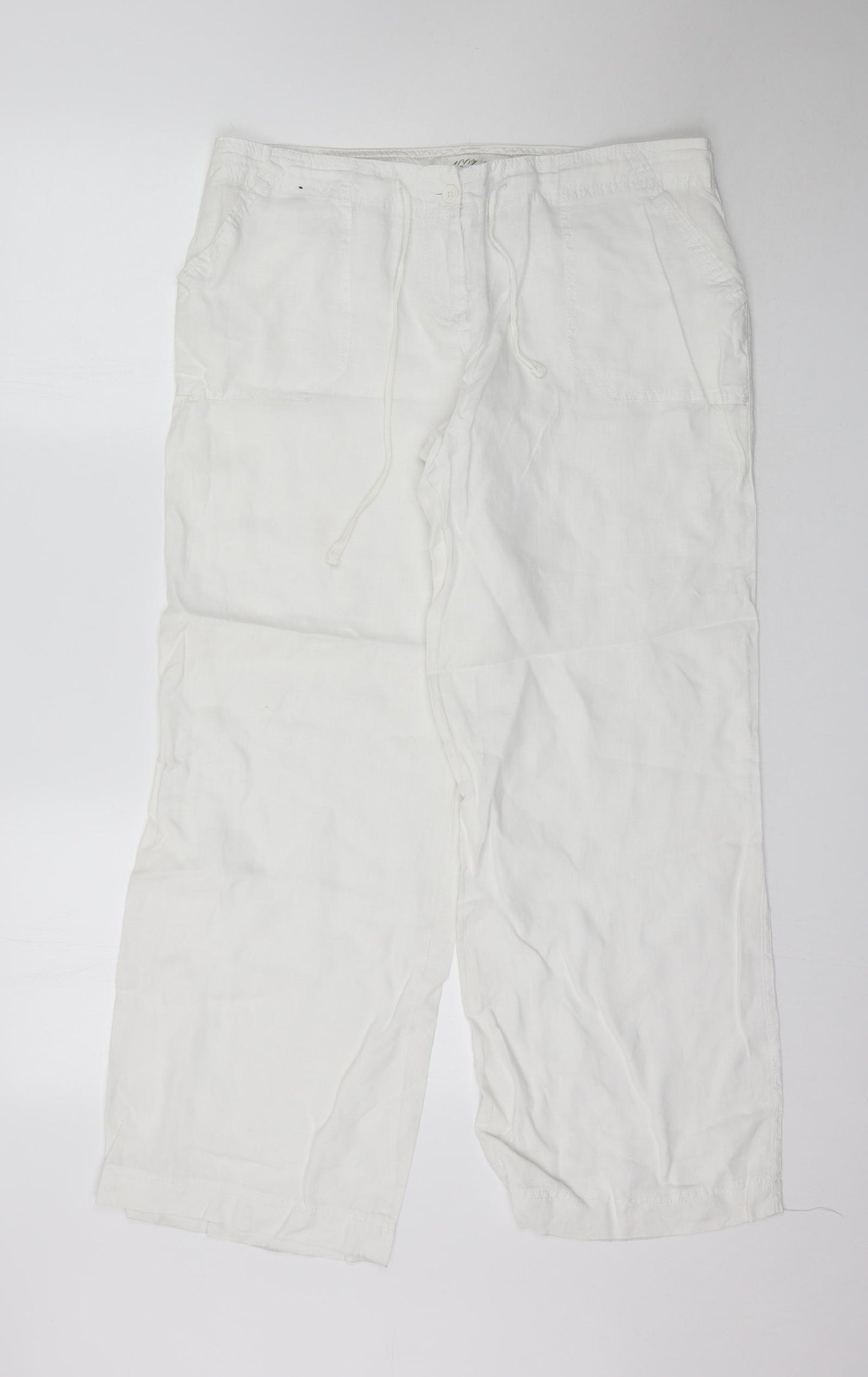 Atmosphere Womens White   Trousers  Size 14 L30 in