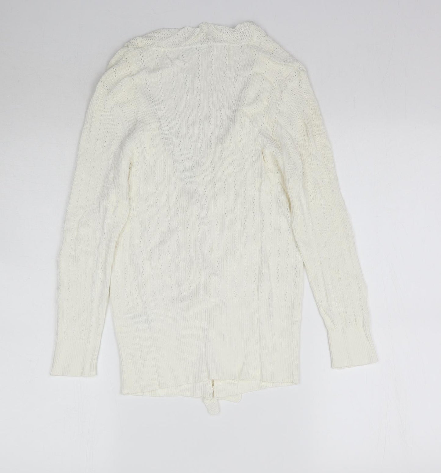 Marks and Spencer Womens Ivory  Knit Cardigan Jumper Size 10