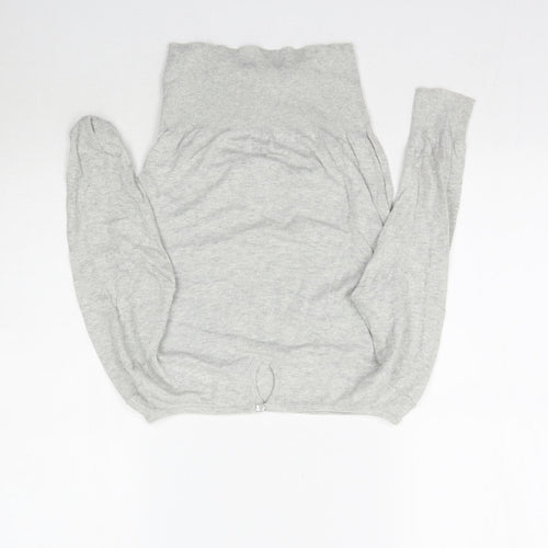 Preworn Womens Grey  Knit Basic Blouse Size S