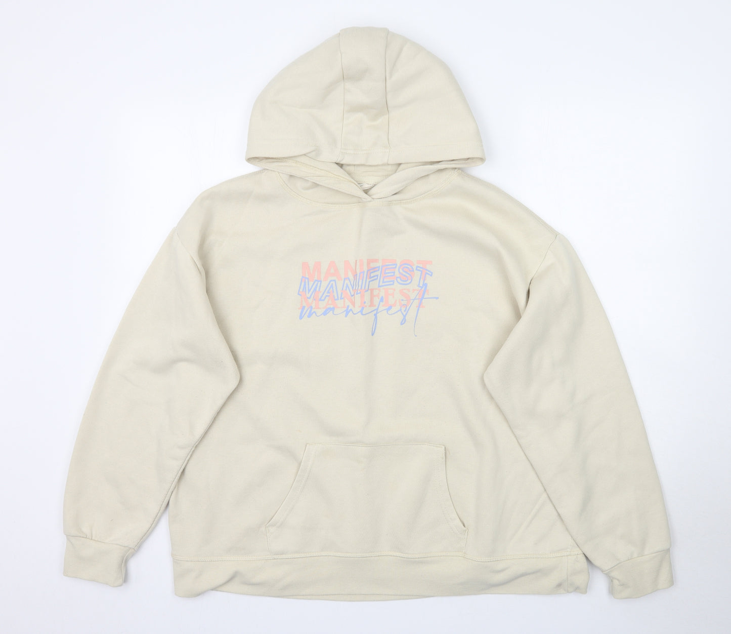 Primark Womens Ivory   Pullover Hoodie Size XL