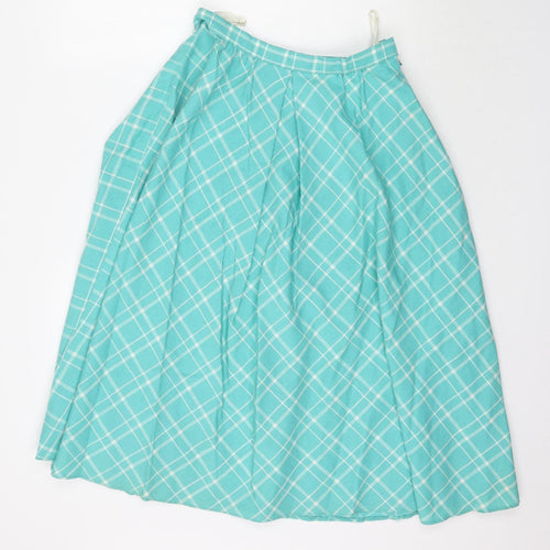Whim! Womens Green   A-Line Skirt Size 14  - Mint Green / Blue