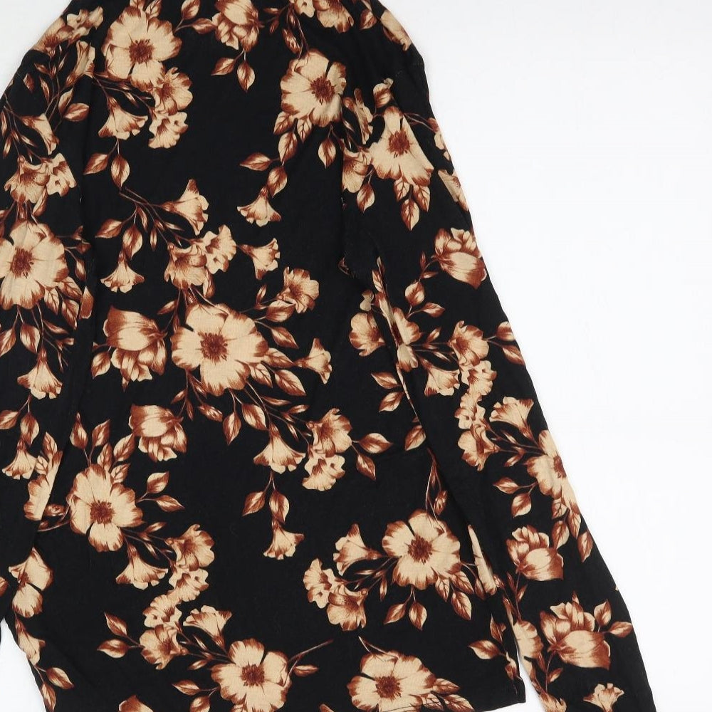 Dorothy Perkins Womens Multicoloured Floral  Basic T-Shirt Size 12