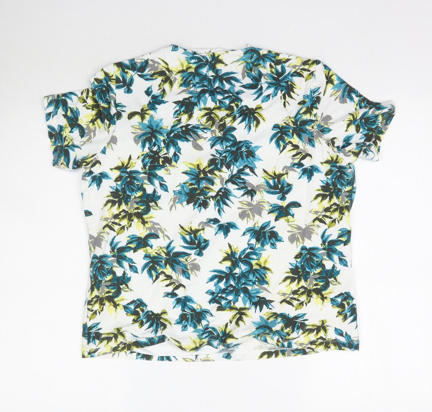 Preworn Womens Multicoloured Floral  Basic T-Shirt Size 16