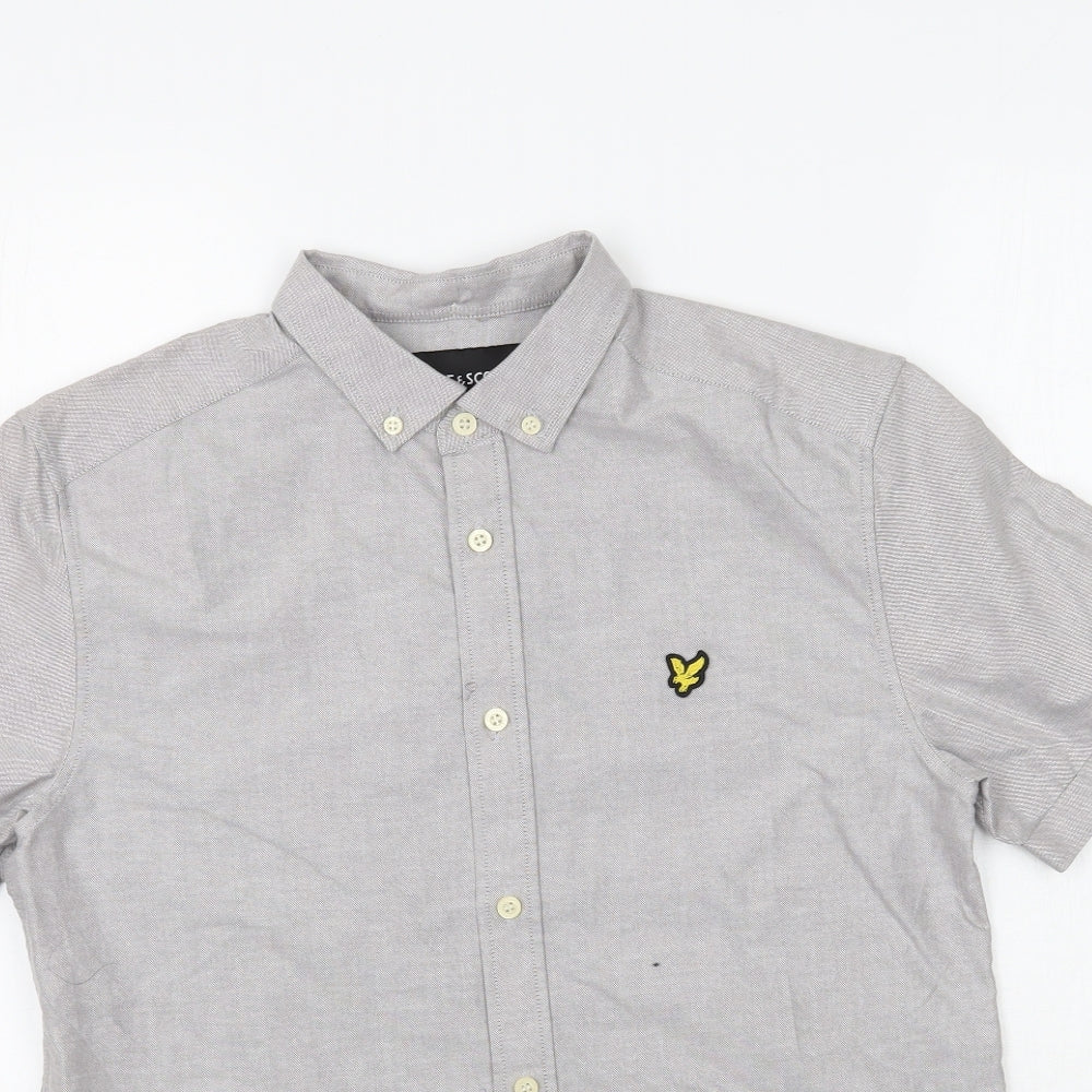 lyle and scott Mens Grey    Button-Up Size S