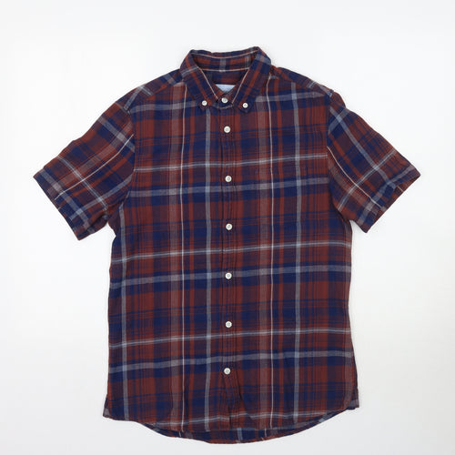 Burton Mens Multicoloured Plaid   Button-Up Size S