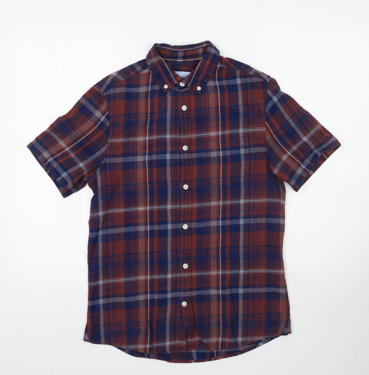 Burton Mens Multicoloured Plaid   Button-Up Size S