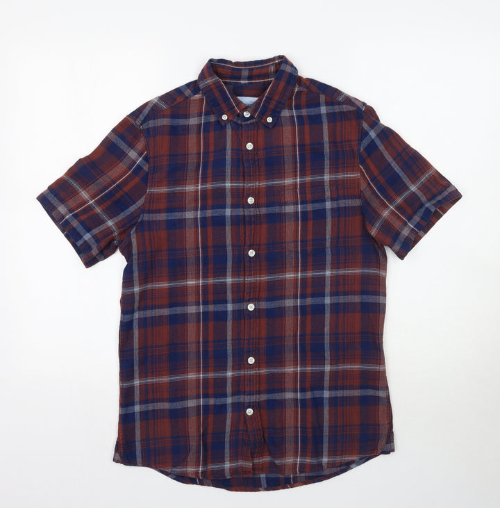 Burton Mens Multicoloured Plaid   Button-Up Size S