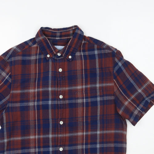 Burton Mens Multicoloured Plaid   Button-Up Size S