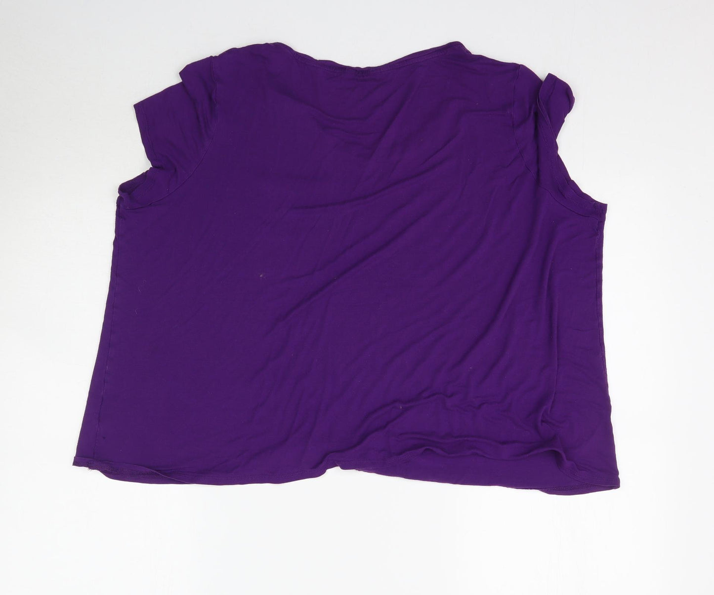 Marks and Spencer Womens Purple   Basic T-Shirt Size 24