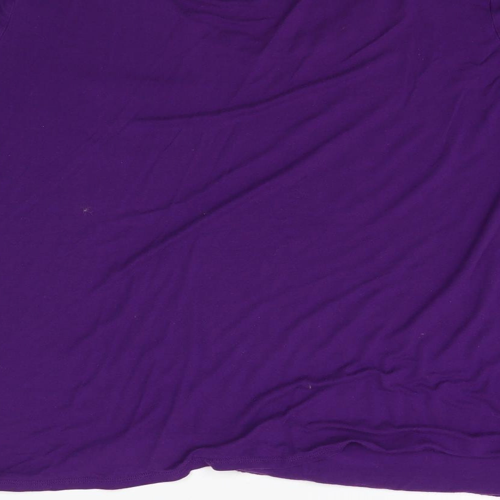 Marks and Spencer Womens Purple   Basic T-Shirt Size 24
