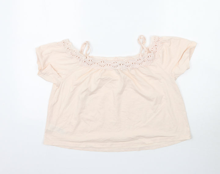 New Look Womens Pink   Basic Blouse Size 10