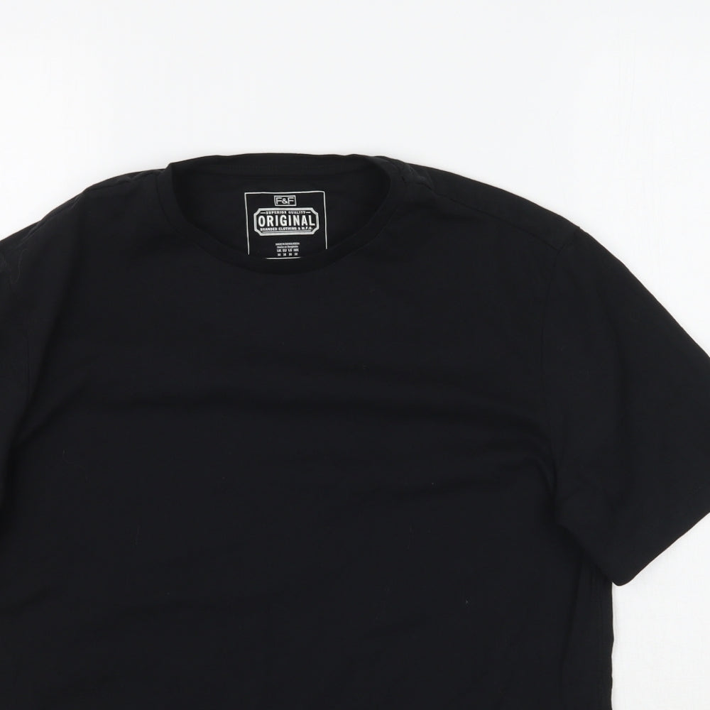 F&F Mens Black    T-Shirt Size M