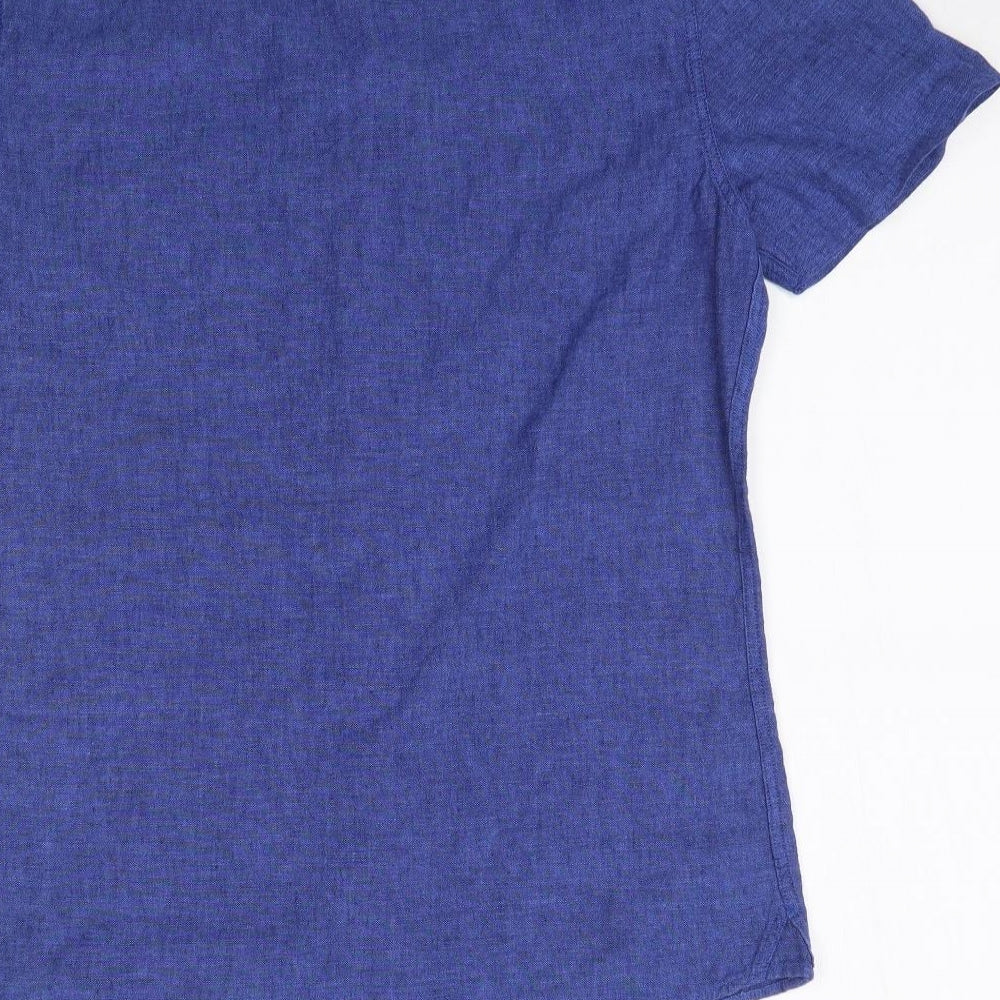 Burton Mens Blue    Button-Up Size S