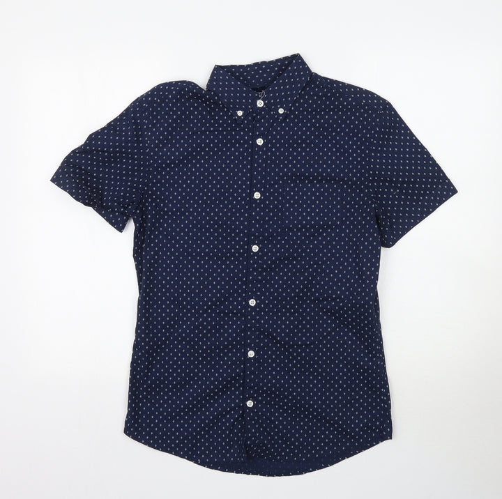 Burton Mens Blue    Button-Up Size S