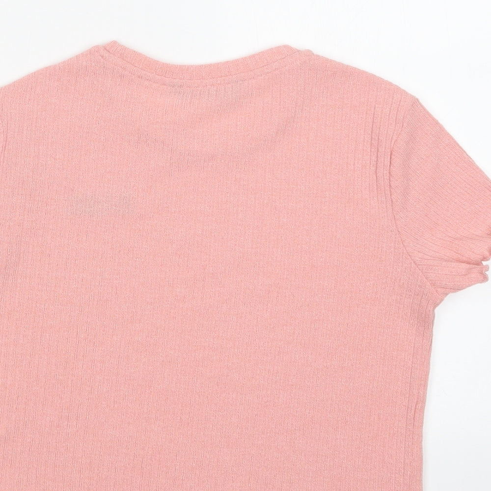 SheIn Womens Pink   Cropped T-Shirt Size M