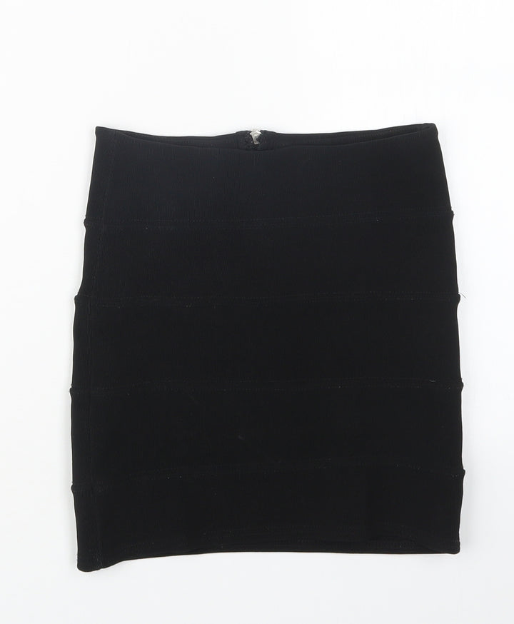 Preworn Womens Black   Mini Skirt Size 8
