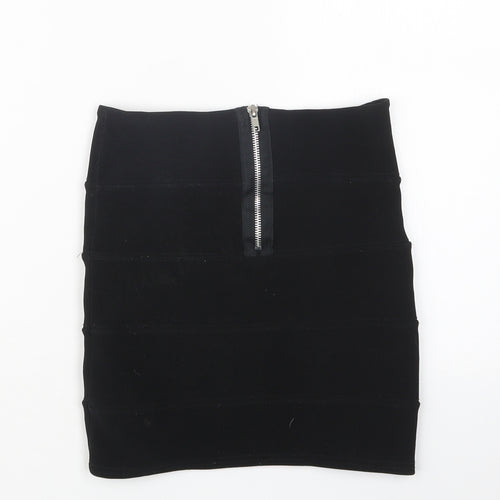 Preworn Womens Black   Mini Skirt Size 8