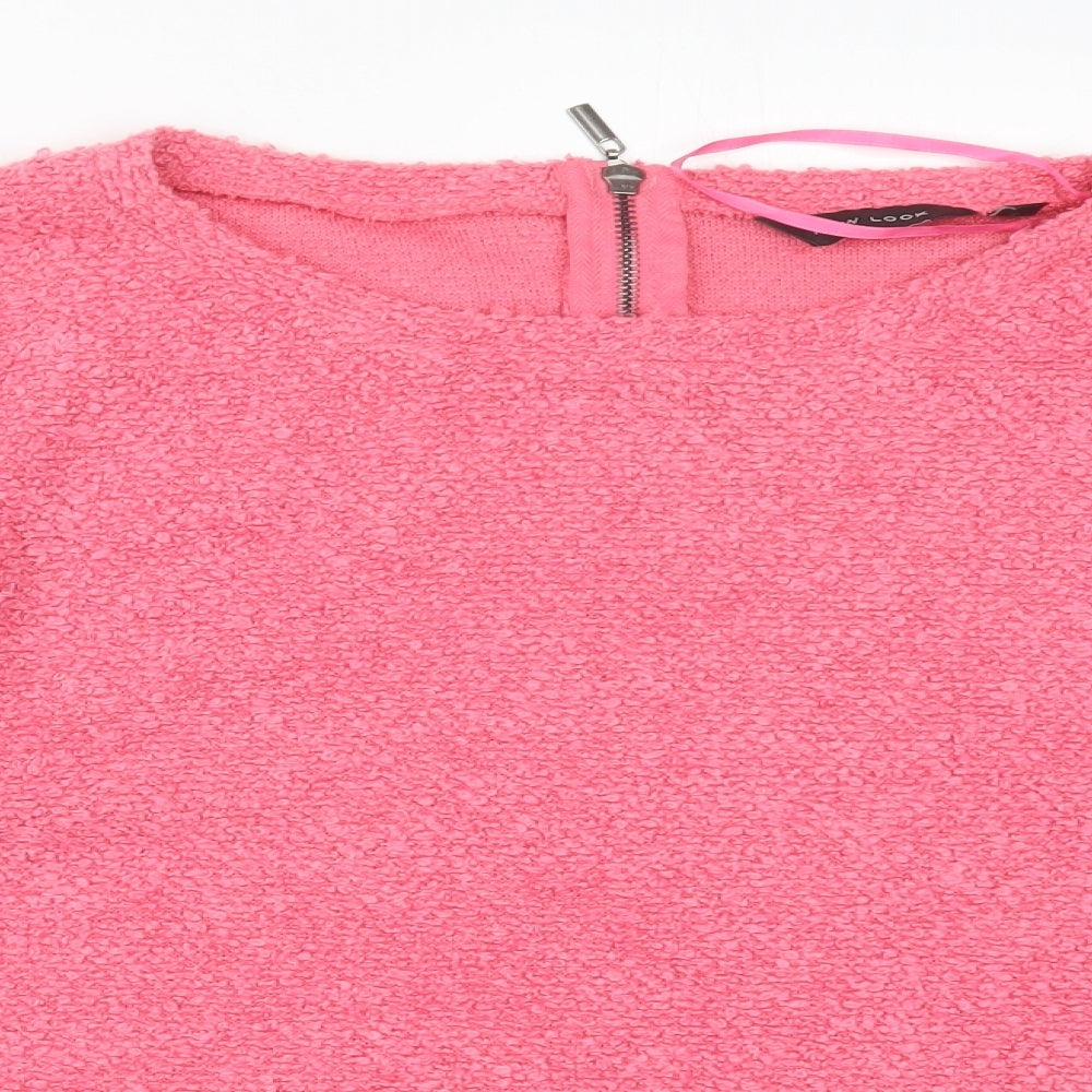 New Look Womens Pink   Pullover Jumper Size 16