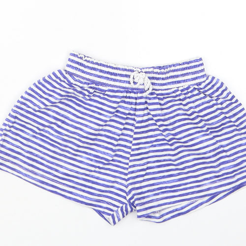 TU Girls Blue Striped  Bermuda Shorts Size 2-3 Years