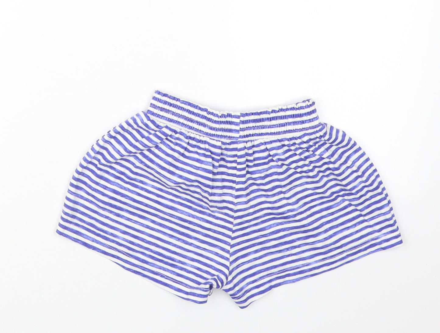 TU Girls Blue Striped  Bermuda Shorts Size 2-3 Years