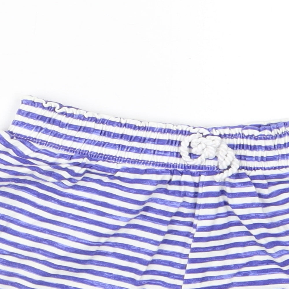 TU Girls Blue Striped  Bermuda Shorts Size 2-3 Years