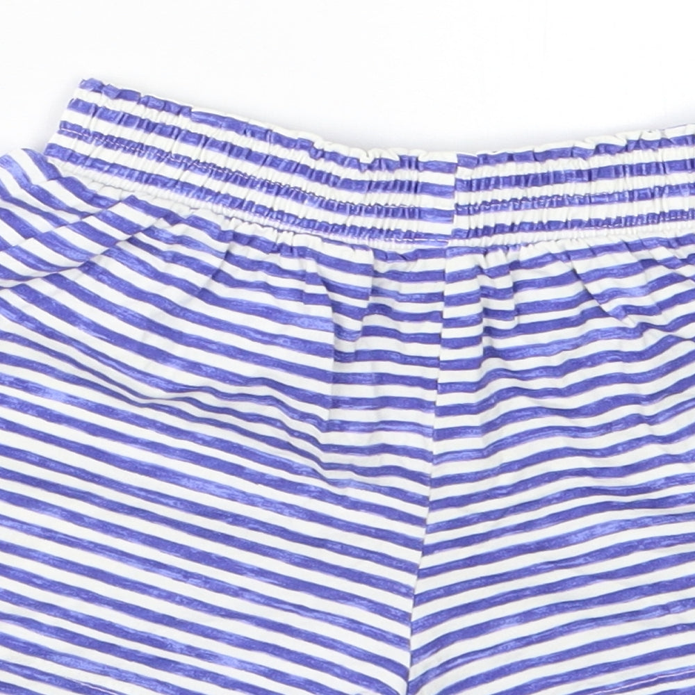 TU Girls Blue Striped  Bermuda Shorts Size 2-3 Years