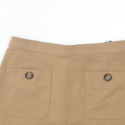 New Look Womens Beige   Straight & Pencil Skirt Size 8