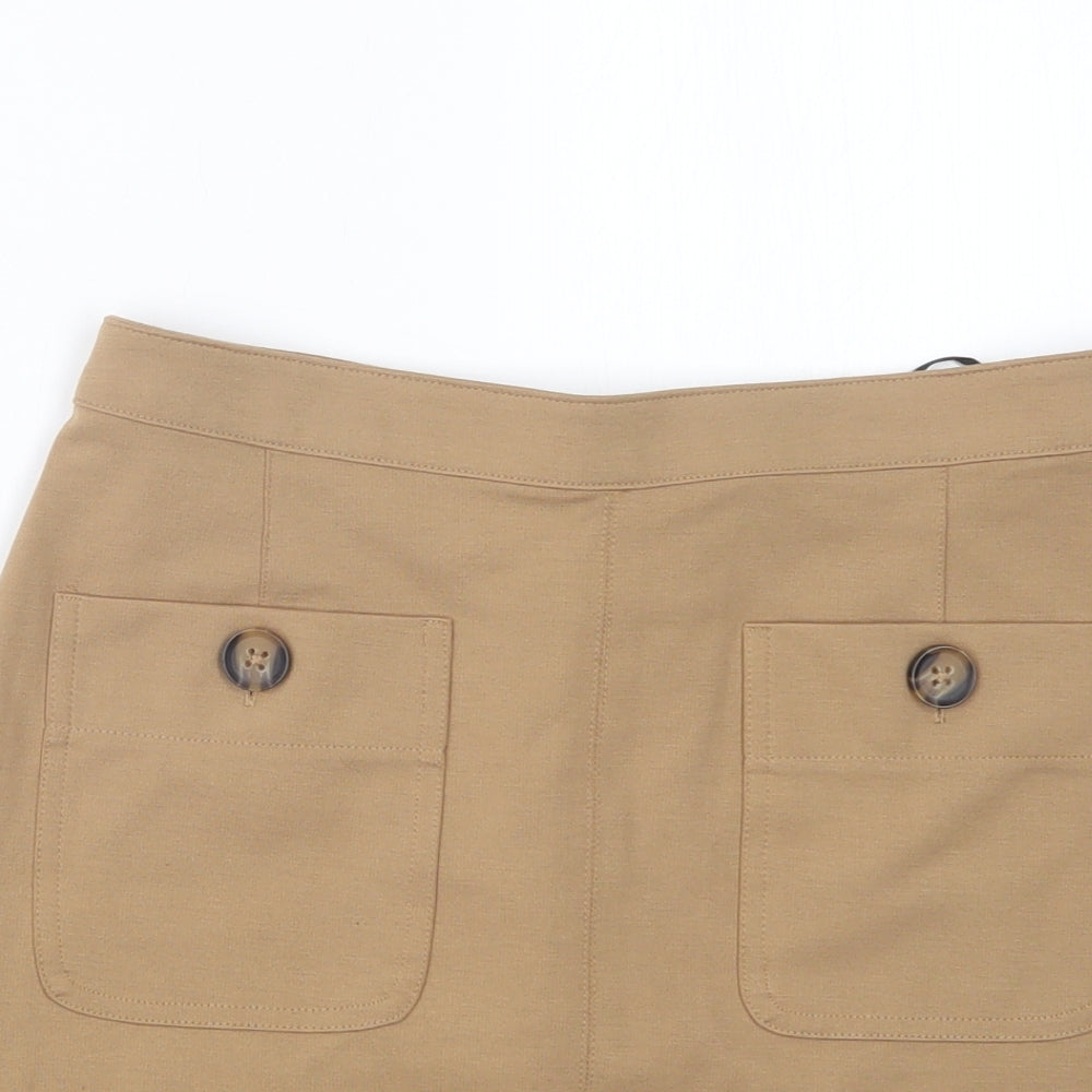New Look Womens Beige   Straight & Pencil Skirt Size 8