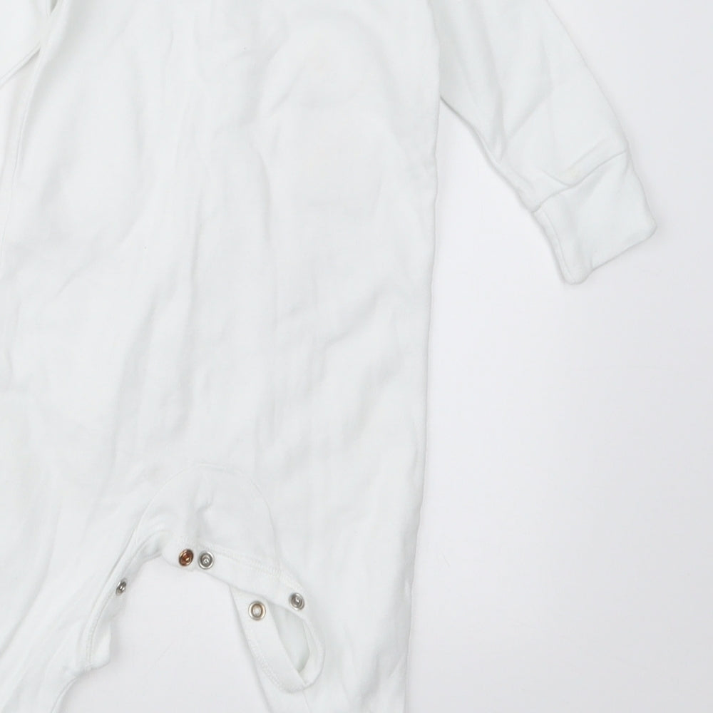 NEXT Baby White Geometric  Babydoll One Piece Size 3-6 Months