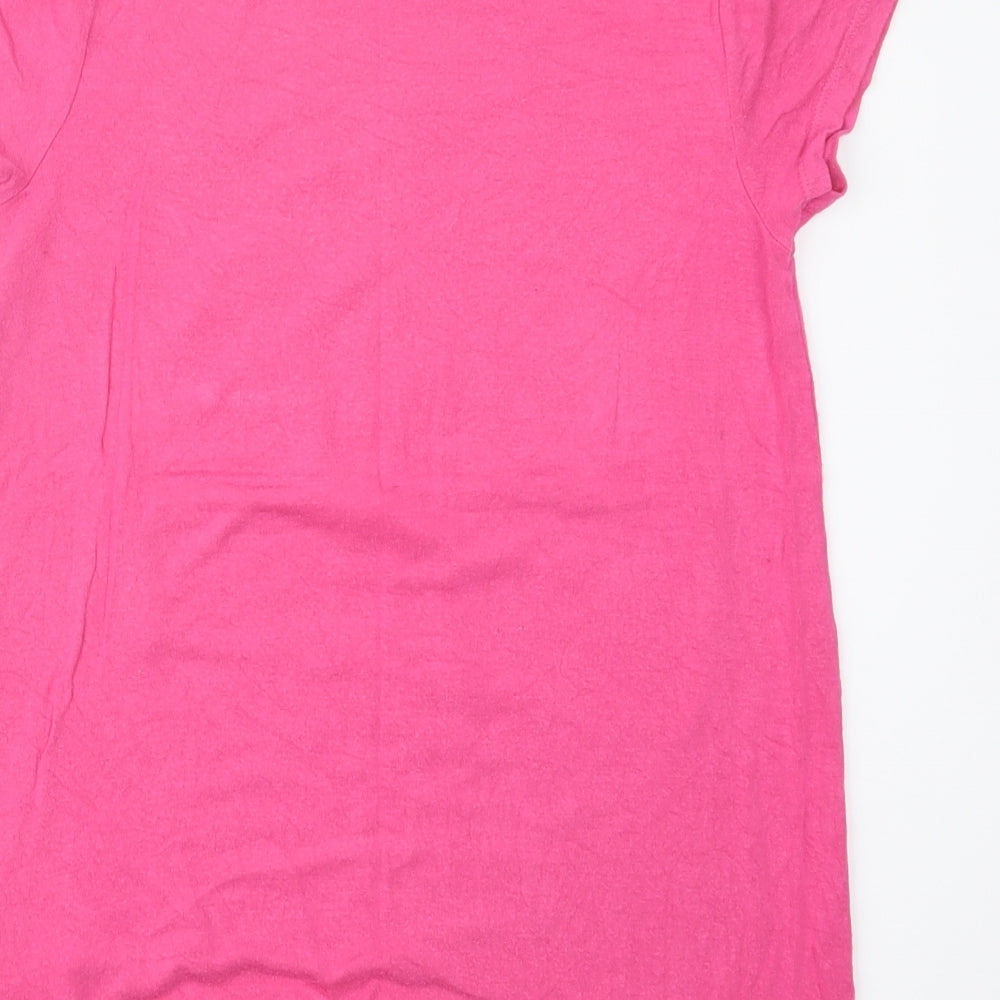 Blue Zoo Girls Pink   Basic T-Shirt Size 11-12 Years  - Unicorn