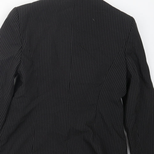 Papaya Womens Black Striped  Jacket  Size 14