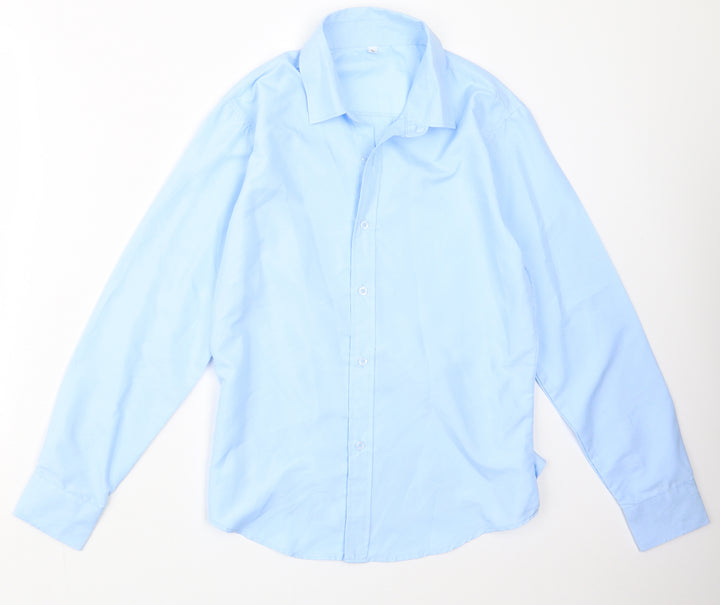 Preworn Mens Blue    Button-Up Size L