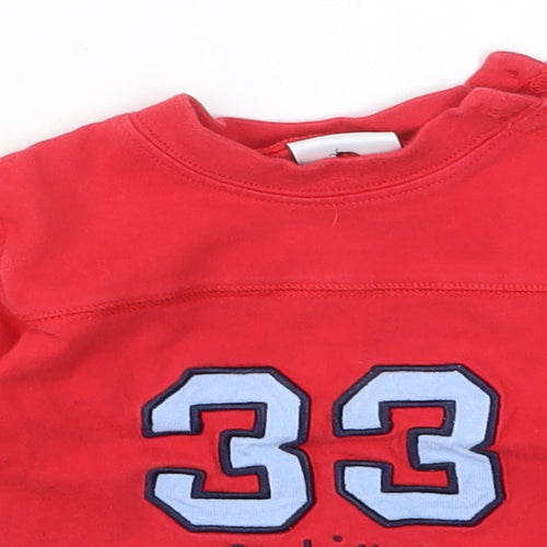 Ladybird Boys Red   Pullover Jumper Size 6-9 Months